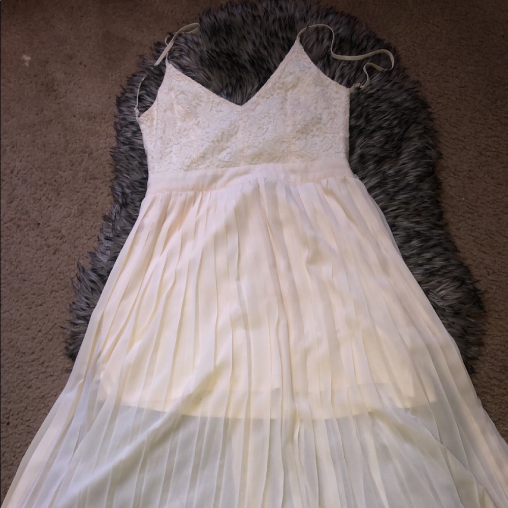 Whimsical cream dress